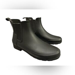 Hunters women’s redefined GI rain boots black size 7 Chelsea